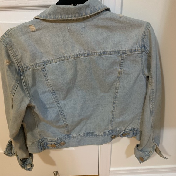 Denim crop jacket - Picture 4 of 5